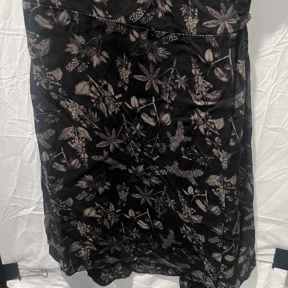 Disturbia Poisonous Plants Wrap Mini Dress US Size 10 Black Gothic Dark Fairy - Picture 5 of 10